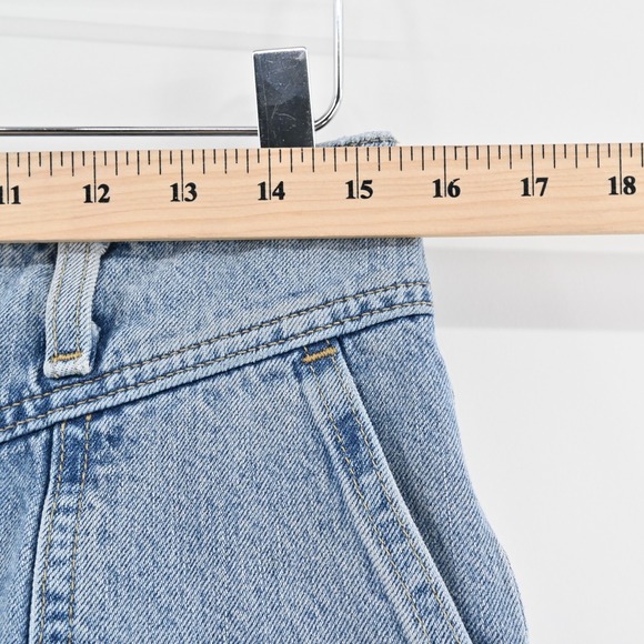 ABERCROMBIE FITCH Womens Retro Mom Jeans Size 6 Blue Denim High Rise‎ Raw Hem - Picture 3 of 14